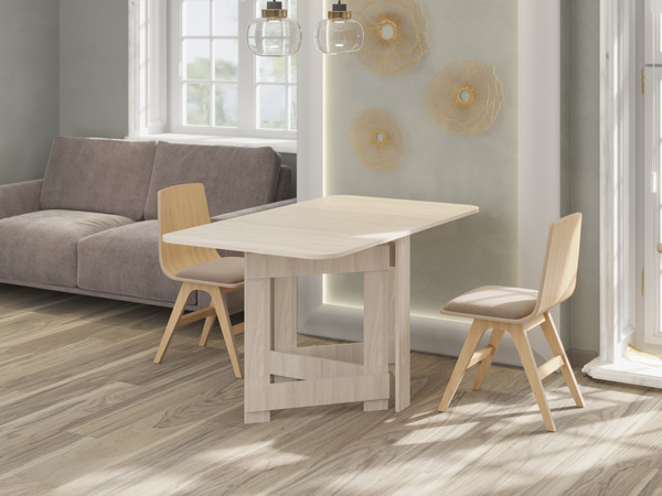 Изображение товара Стол-книга Премиум Узкий Овальный (шимо светлый)