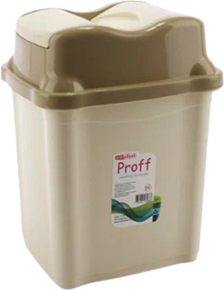 Изображение товара Мусорное ведро Эльфпласт Proff EP476 (2л, слоновая кость/бежевый)