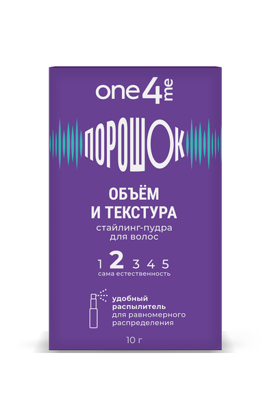 Изображение товара Текстурирующая пудра для волос One4me Объем и текстура (10г)