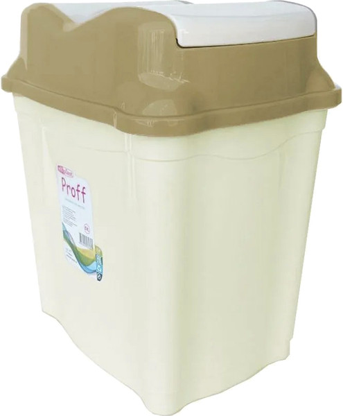 Изображение товара Мусорное ведро Эльфпласт Proff EP477 (5л, слоновая кость/бежевый)