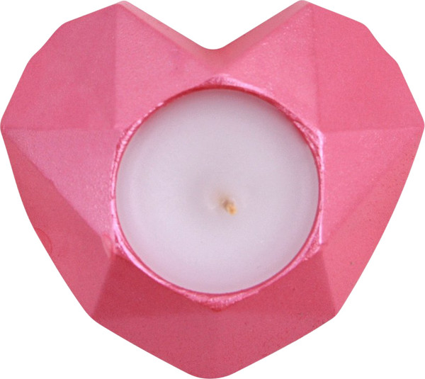 Изображение товара Свеча Мультидом Декоративная с подсвечником Сердце грань МС5-202