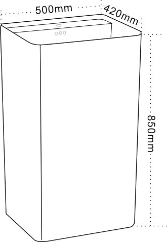 Изображение товара Умывальник Maxonor Pure Life Mistico PL-SK901C3-18 (5042) напольный (белый глянец)