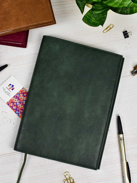 Изображение товара Ежедневник Escalada Шеврет / 67192 (160л, темно-зеленый)