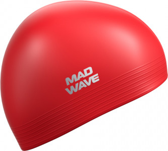 Изображение товара Шапочка для плавания Mad Wave Solid (красный)