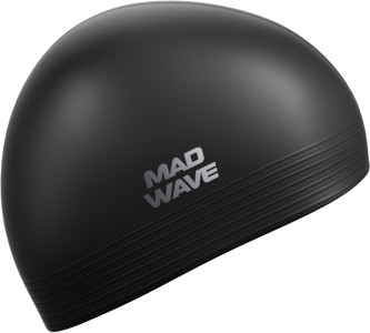 Изображение товара Шапочка для плавания Mad Wave Solid (черный)