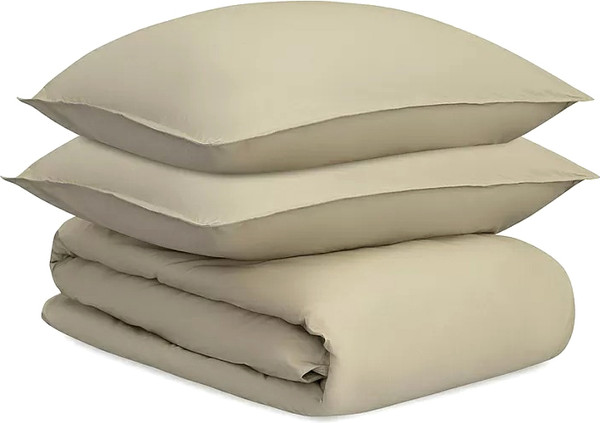 Изображение товара Комплект постельного белья Tkano Essential TK24-DC0024 (бежевый/серый)