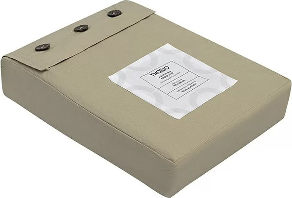 Изображение товара Простыня Tkano Essential TK24-FS0039 на резинке (бежевый/серый)