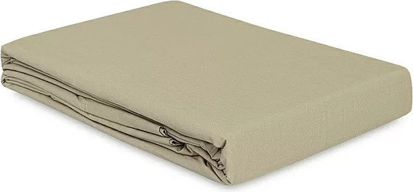 Изображение товара Простыня Tkano Essential TK24-FS0039 на резинке (бежевый/серый)