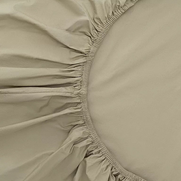 Изображение товара Простыня Tkano Essential TK24-FS0039 на резинке (бежевый/серый)