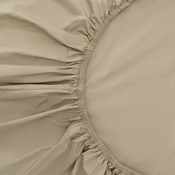 Изображение товара Простыня Tkano Essential TK24-FS0031 на резинке (бежевый/серый)