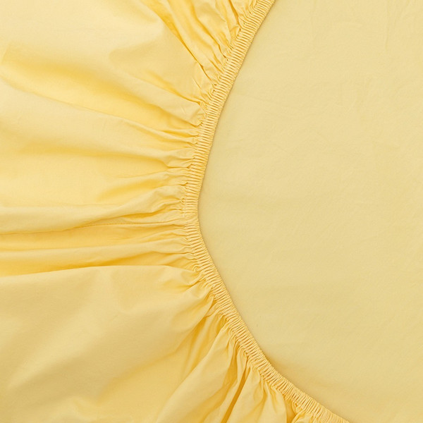 Изображение товара Простыня Tkano Essential TK24-FS0029 на резинке (светло-желтый)