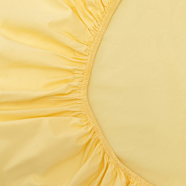 Изображение товара Простыня Tkano Essential TK24-FS0030 на резинке (светло-желтый)