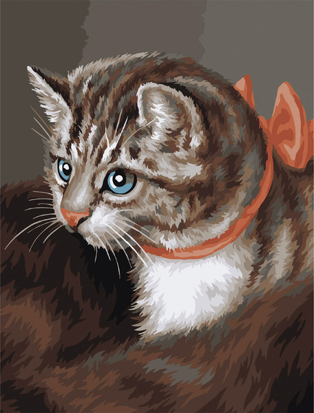 Изображение товара Картина по номерам Три совы Любимая кошка / КХ3040_53842