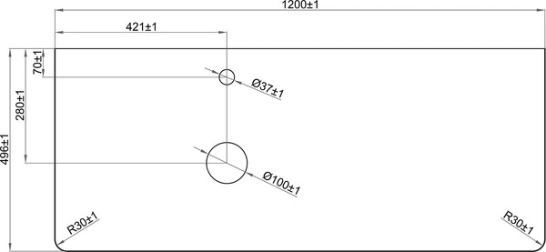 Изображение товара Тумба под умывальник Misty Роял 120 / П-Роя-01120-021П2Я+VS03-120 (подвесная, черный)