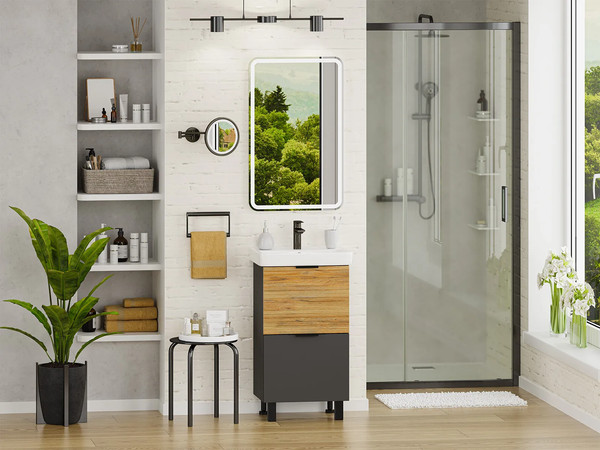 Изображение товара Тумба с умывальником Misty Форест 50 / Э-Фор-07050-0219-2Я+БП-э0002695