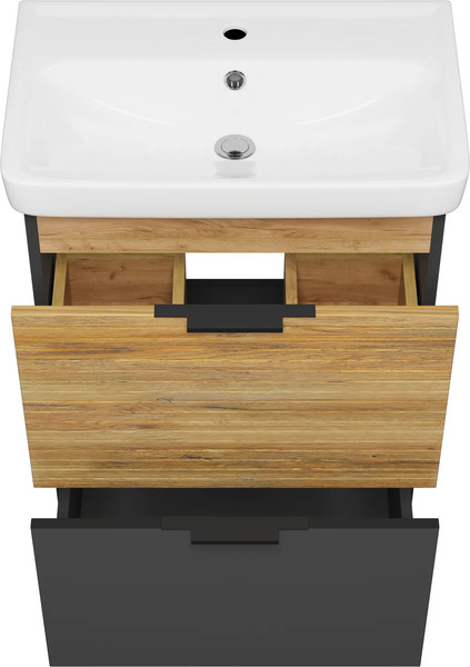 Изображение товара Тумба с умывальником Misty Форест 60 / Э-Фор-07060-0219-2Я+БП-э0002705