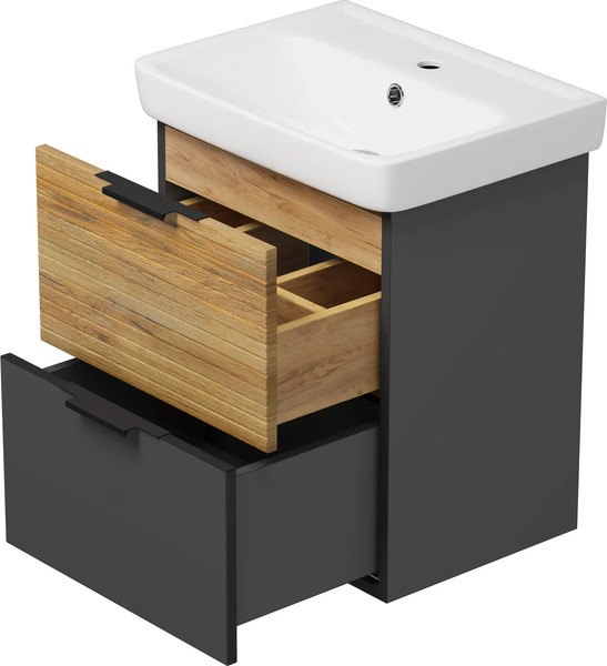 Изображение товара Тумба с умывальником Misty Форест 50 / Э-Фор-09050-0219-2Я+БП-э0002695