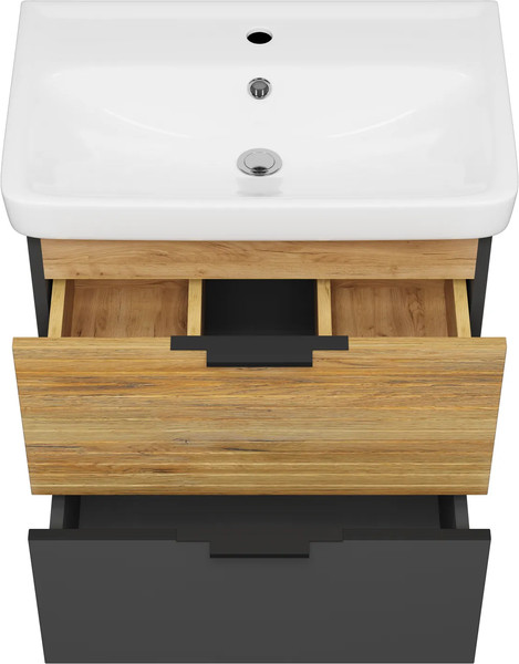 Изображение товара Тумба с умывальником Misty Форест 60 / Э-Фор-09060-0219-2Я+БП-э0002705