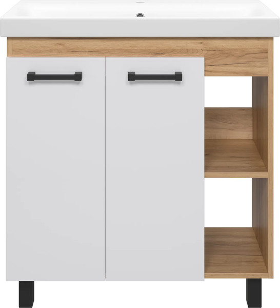 Изображение товара Тумба с умывальником Misty Крафт 80 / П-Кра-07080-011+UM-MOD80SL/1