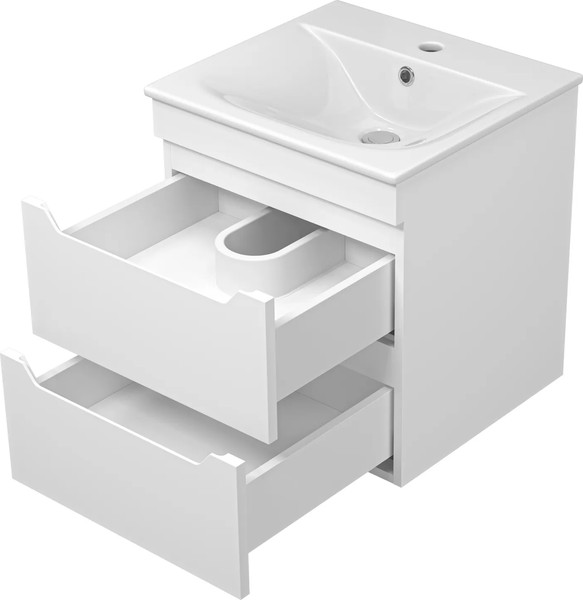 Изображение товара Тумба с умывальником Misty Бриз 50 / П-Бри-09050-012Я+WB.FN/Breeze/50-C/WHT.G/S1
