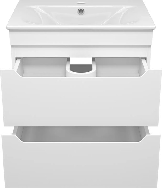 Изображение товара Тумба с умывальником Misty Бриз 60 / П-Бри-09060-012Я+WB.FN/Breeze/60-C/WHT.G/S1