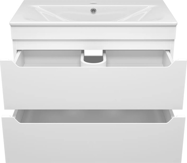 Изображение товара Тумба с умывальником Misty Бриз 80 / П-Бри-09080-012Я+WB.FN/Breeze/80-C/WHT.G/S1