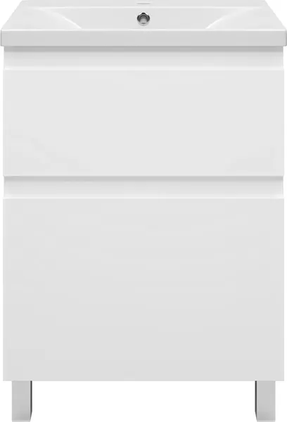Изображение товара Тумба с умывальником Misty Лаки 60 / П-Лак-01060-0112Я+RCW-140360WH