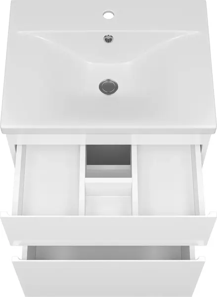 Изображение товара Тумба с умывальником Misty Лаки 60 / П-Лак-01060-0112Я+RCW-140360WH