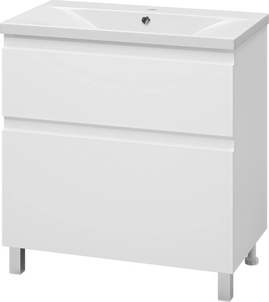 Изображение товара Тумба с умывальником Misty Лаки 80 / П-Лак-01080-0112Я+RCW-140380WH