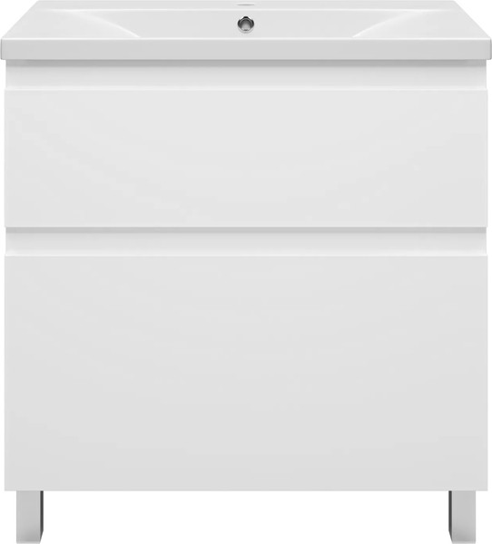Изображение товара Тумба с умывальником Misty Лаки 80 / П-Лак-01080-0112Я+RCW-140380WH