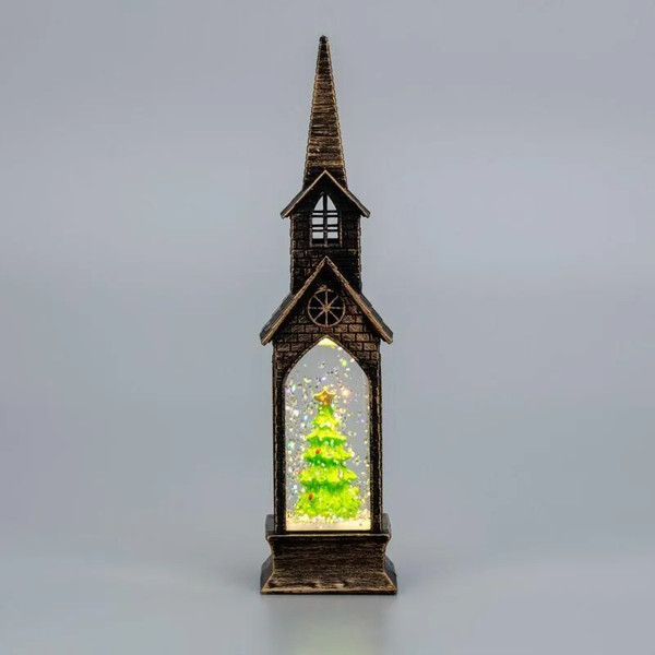 Изображение товара Световая фигурка Neon-Night Башня с эффектом снегопада и подсветкой 501-187