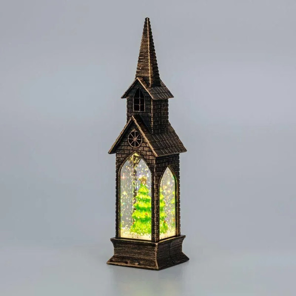 Изображение товара Световая фигурка Neon-Night Башня с эффектом снегопада и подсветкой 501-187