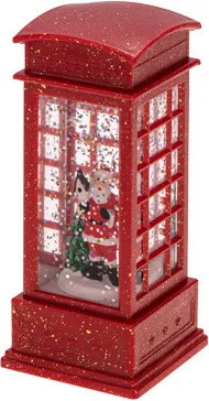 Изображение товара Световая фигурка Neon-Night Телефонная будка с эффектом снегопада и подсветкой 501-185