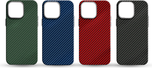 Изображение товара Чехол-накладка Luxo Карбоновые полосы J162 для iPhone 14 Pro Max (черный)