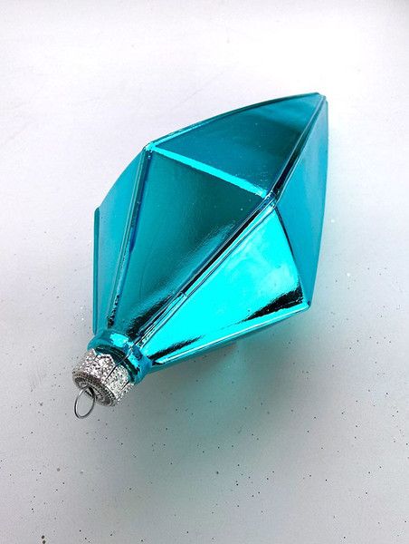 Изображение товара Елочная игрушка Justys Кристалл / Р19 (21см, бирюзовый)