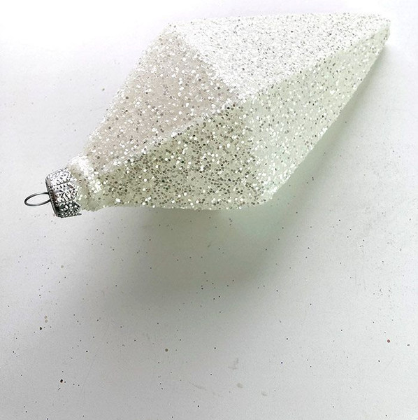 Изображение товара Елочная игрушка Justys Кристалл / ВН18 (21см, белый зеркальный)