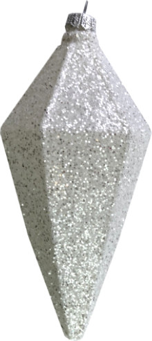 Изображение товара Елочная игрушка Justys Кристалл / ВН18 (21см, белый зеркальный)