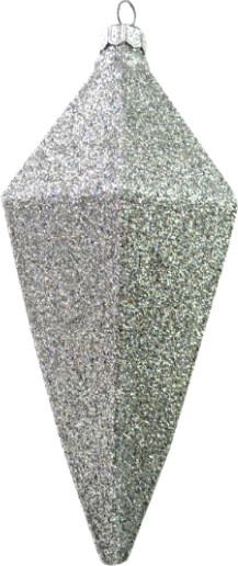 Изображение товара Елочная игрушка Justys Кристалл / В13 (21см, серебро парча)