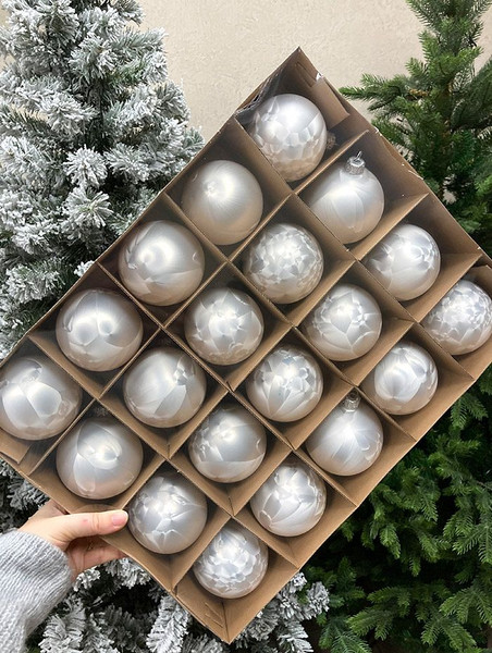 Изображение товара Шар новогодний Justys G-55 (80мм)