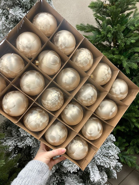 Изображение товара Шар новогодний Justys G-56 (80мм)