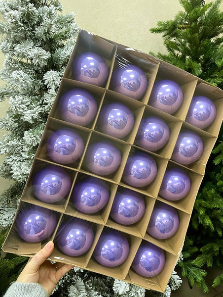 Изображение товара Шар новогодний Justys G-151 (80мм)