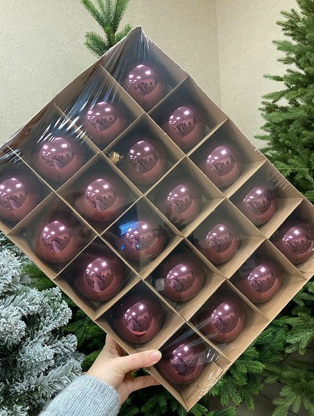 Изображение товара Шар новогодний Justys G-182 (80мм)