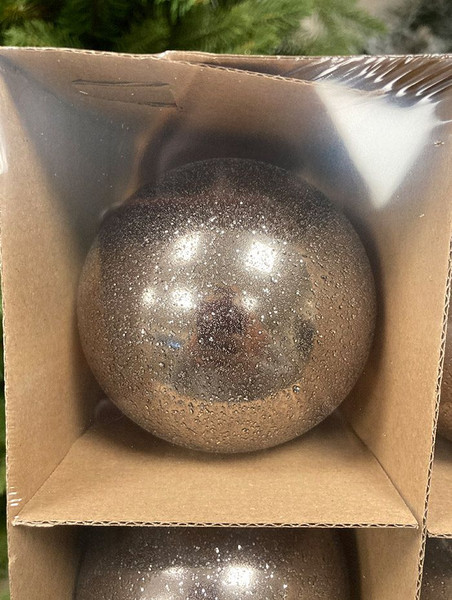 Изображение товара Шар новогодний Justys G-113S (80мм)