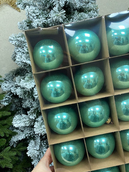 Изображение товара Шар новогодний Justys G-215S (80мм)