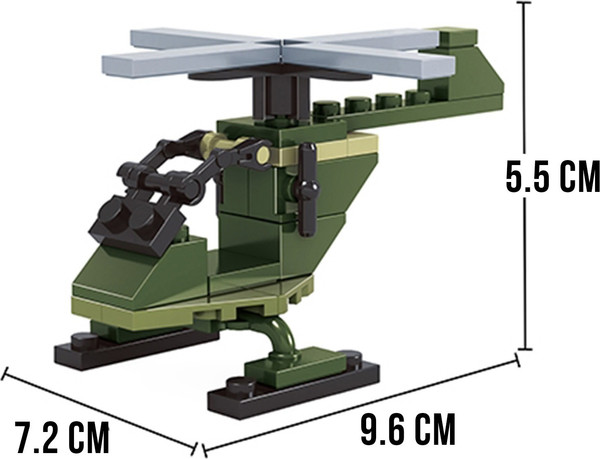 Изображение товара Конструктор Unicon Армия. Вертолет 22902-15 / 9395867 (29эл)