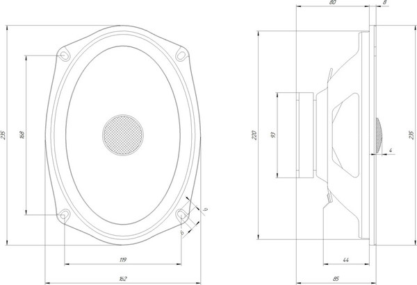 Изображение товара Коаксиальная АС ORIS Electronics FT-692