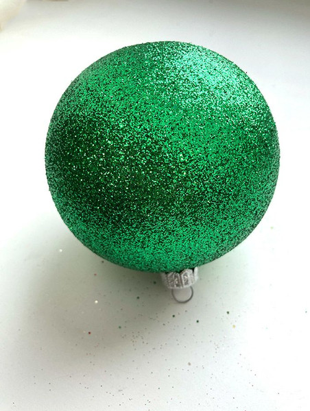 Изображение товара Шар новогодний Justys В06 (80мм, зеленый)