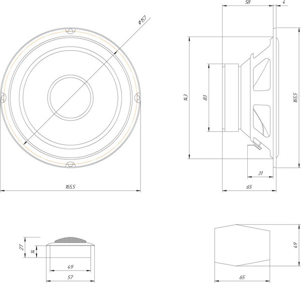 Изображение товара Компонентная АС ORIS Electronics FT-165