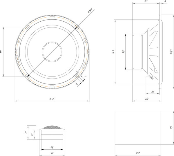 Изображение товара Компонентная АС ORIS Electronics JB-65S