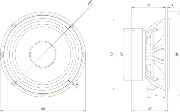 Изображение товара Мидбас ORIS Electronics W3